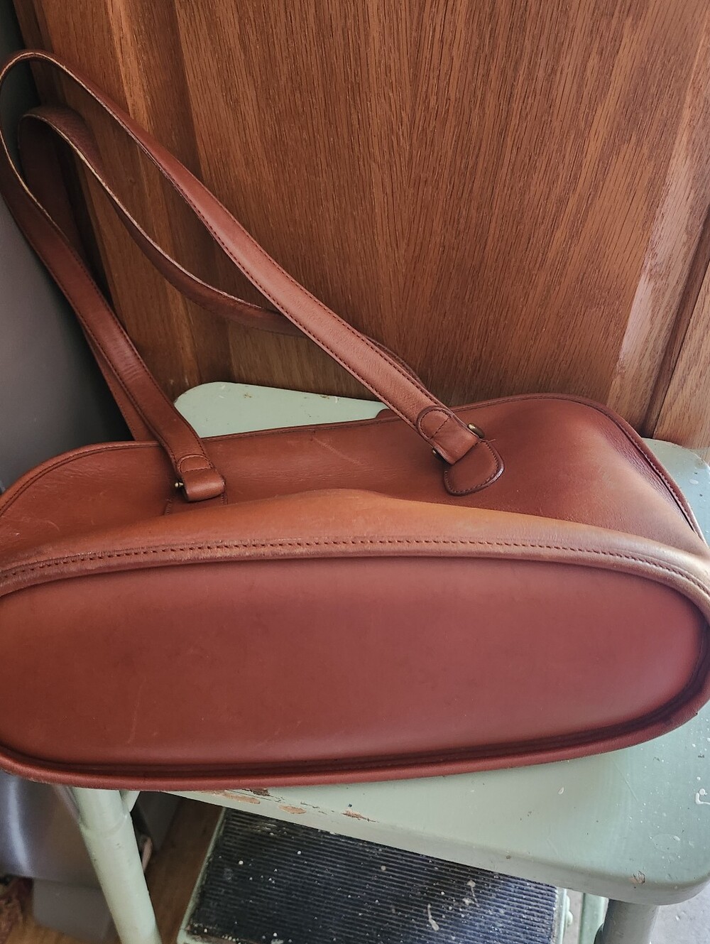 Vtg Coach Brown Leather Shoulder Bag - Picture 12 of 16